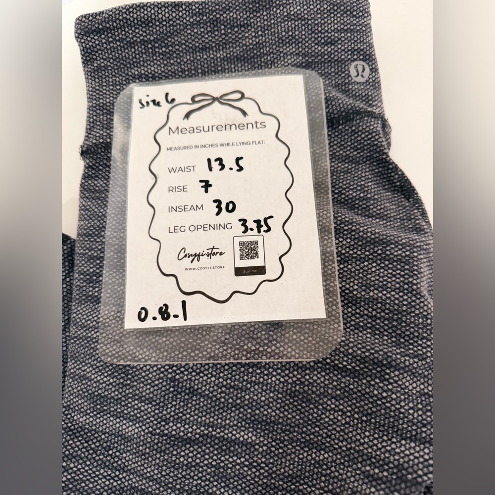 Lululemon Athletica Textured Leggings size 6 - Picture 6 of 7